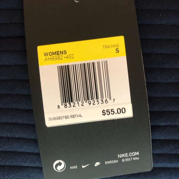 ~SOLD~ Nike JDI Quilted Crew, Obsidian/Grey, Sz S - Picture 3 of 8